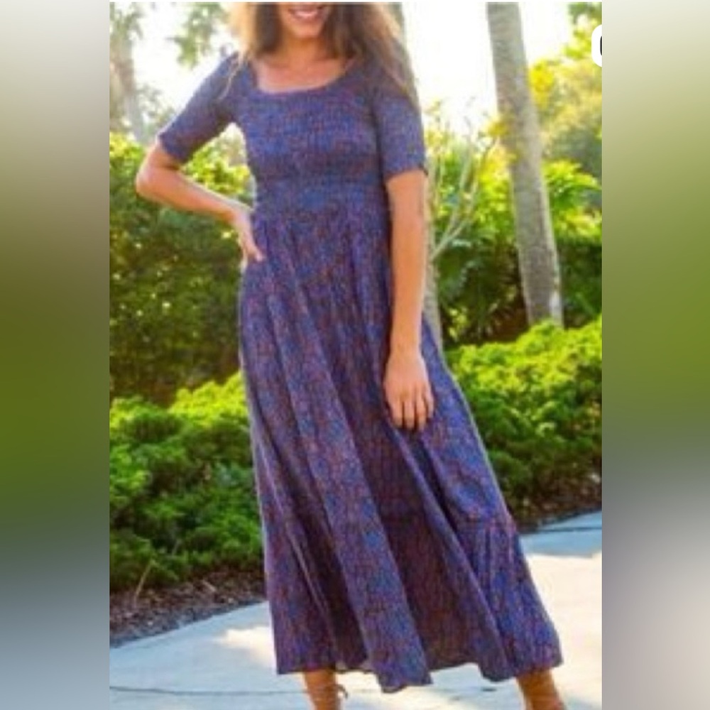 NATURAL LIFE Blue Maxi Dress